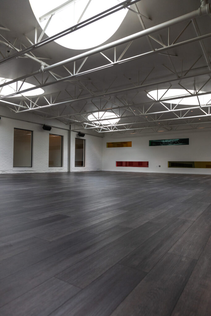 Wide photo of The Alloy Loft at Billy Penn Studios, with bright open space and flexible layout for weddings, meetings, and special events.