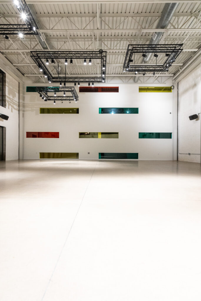 Wide interior photo of The Alloy event space at Billy Penn Studios in Philadelphia, featuring modern design and open floor plan.